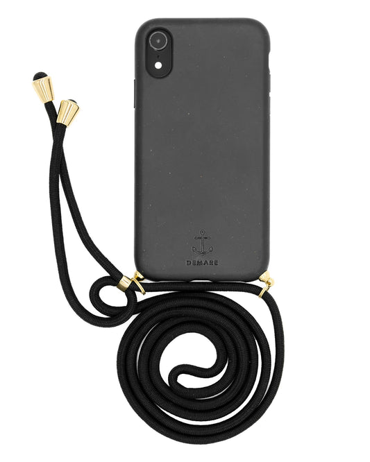 Handykette schwarz, Handykette mit Hülle, DEMARE