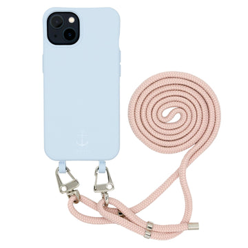 Smarte Handyhülle mit abnehmbarer rosa Handykette