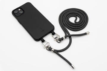 Smart Case SCHWARZ & Karabiner-Kordel REFLEKT DUNKEL