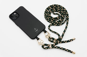 Smart Case SCHWARZ & Karabiner-Kordel CAMOUFLAGE