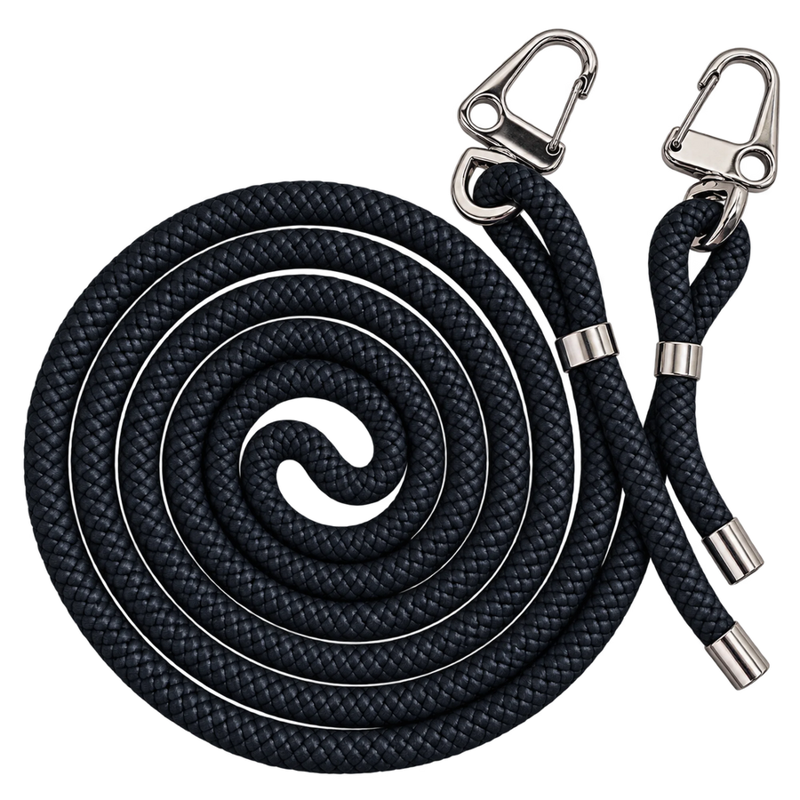 Handykette mit Karabinern | SCHWARZ