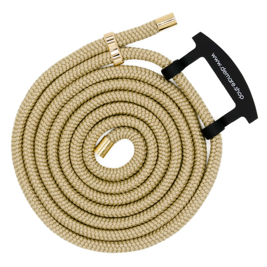 Handykordel, Handykette mit Karabiner, beige, Demare