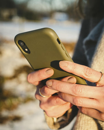 Handyhülle, olivgrün, Handykette mit Hülle, DEMARE