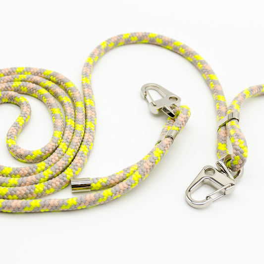 Handykordel, Handykette mit Karabiner, neongelb, Demare