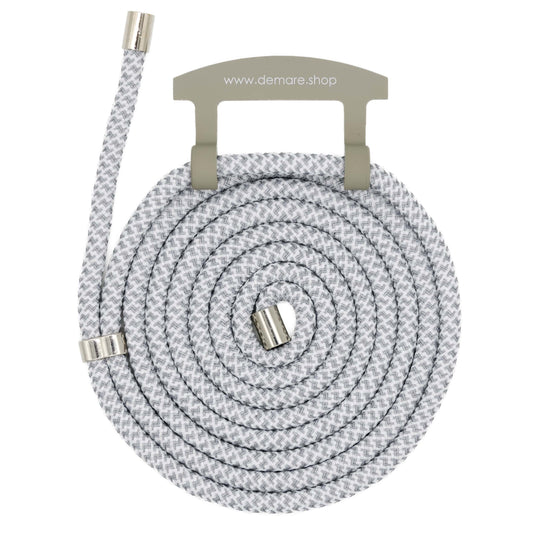 Handykette, Handykordel, grau weiß