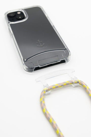 Handyhülle mit Band, Handyhülle mit Kette, Handyhülle nachhaltig, Handyhülle iphone, transparent