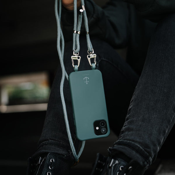 Smart Case PETROL | Karabiner-Kordel PETROL