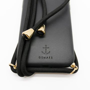 Handykette schwarz, Handykette mit Hülle, DEMARE