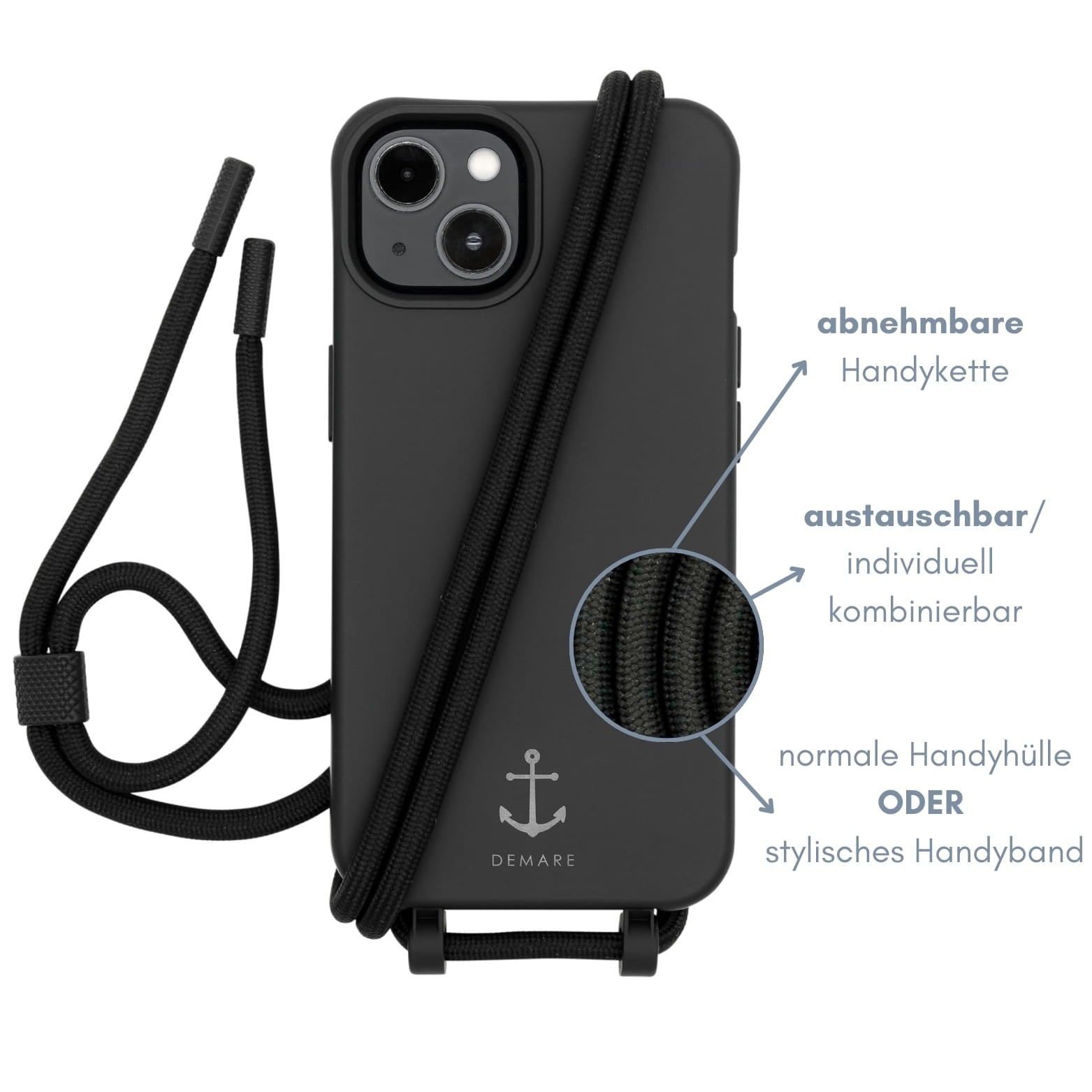 Smart Case SCHWARZ | Kordel SCHWARZ