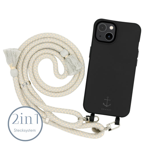 Smart Case SCHWARZ | Boho Kordel GREY
