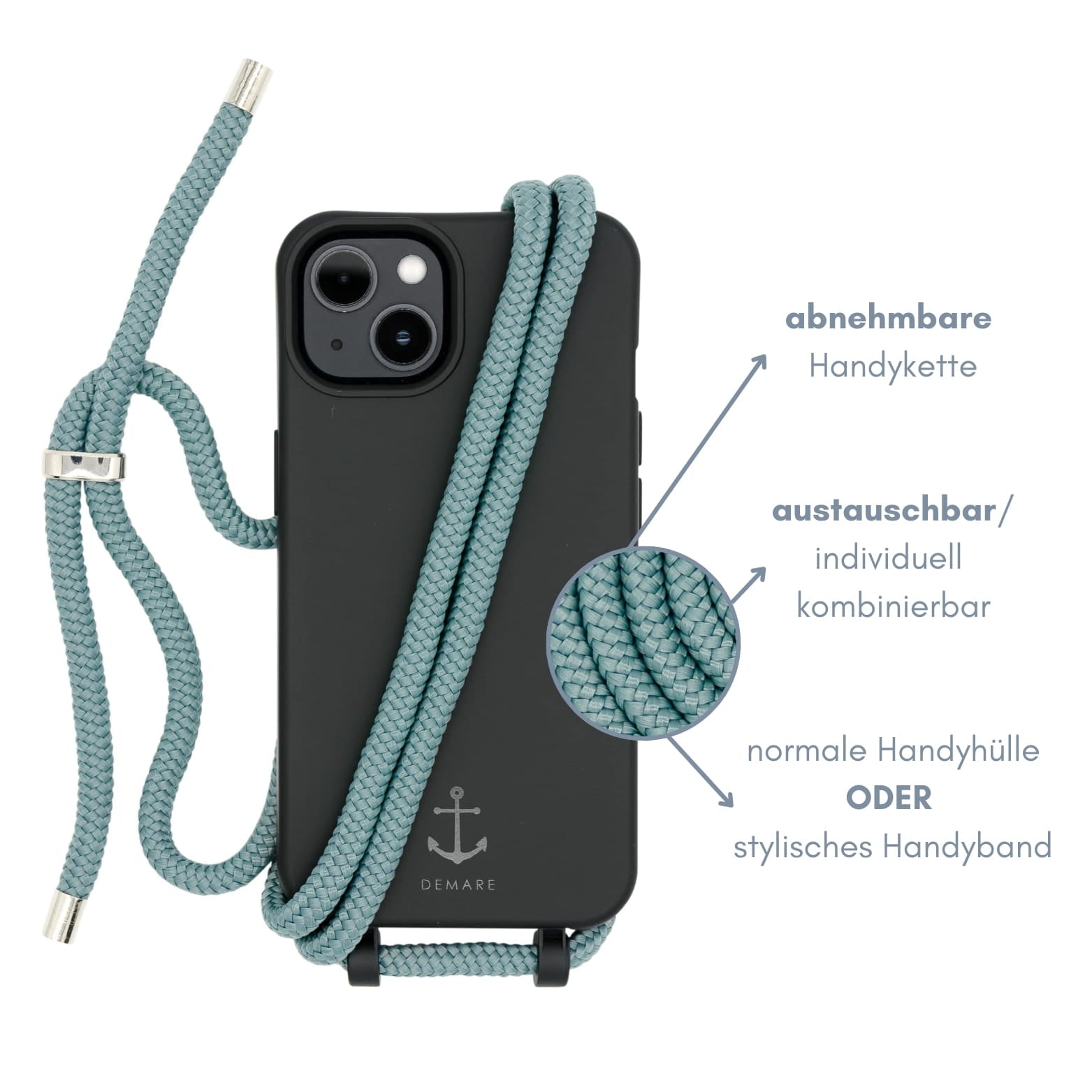 Smart Case SCHWARZ | Kordel PETROL