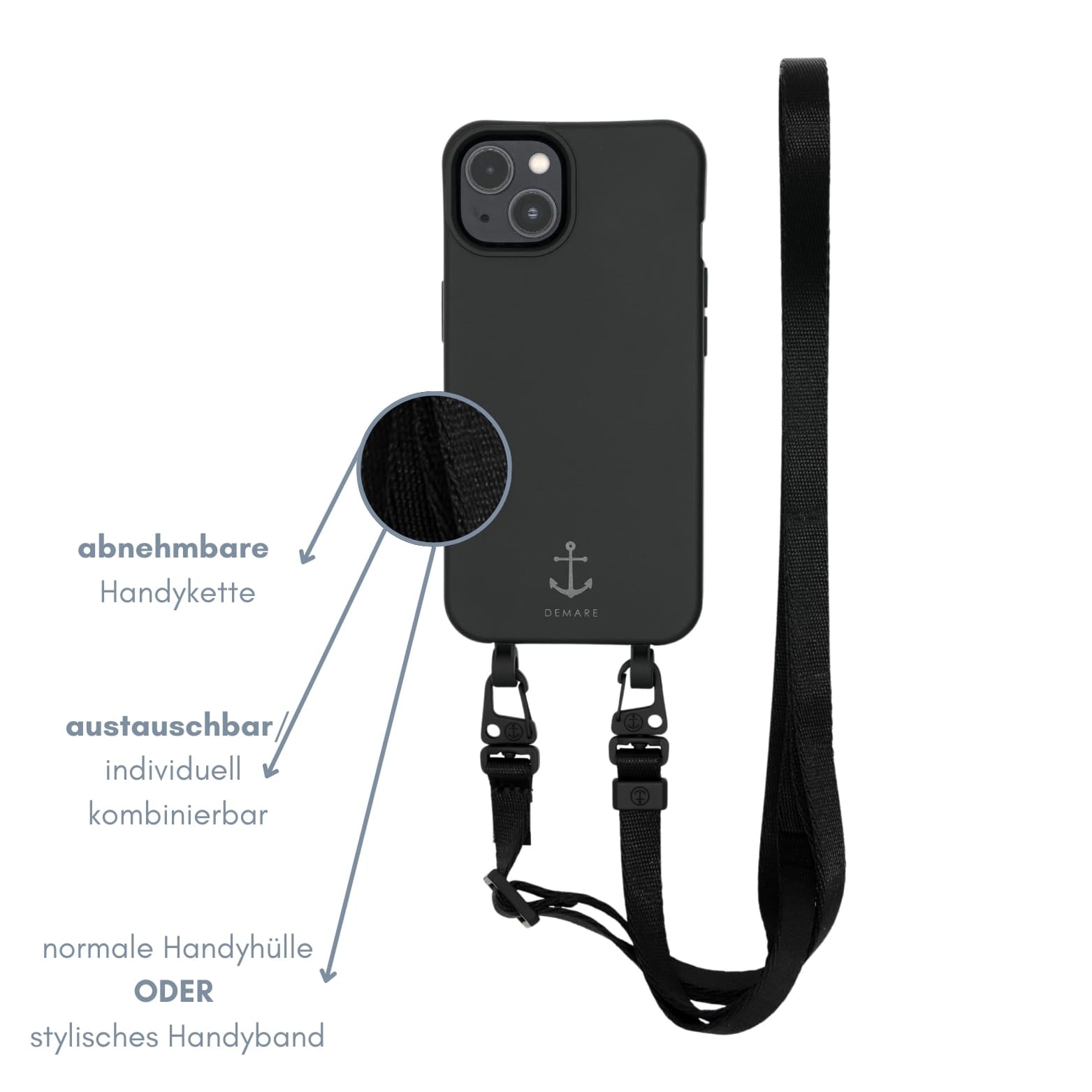 Smart Case SCHWARZ | Gurt BLACK