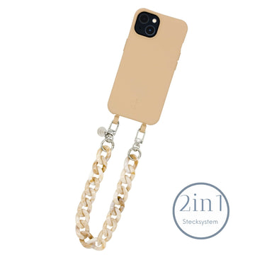 Smart Case BEIGE | Handschlaufe ACRYL kurz