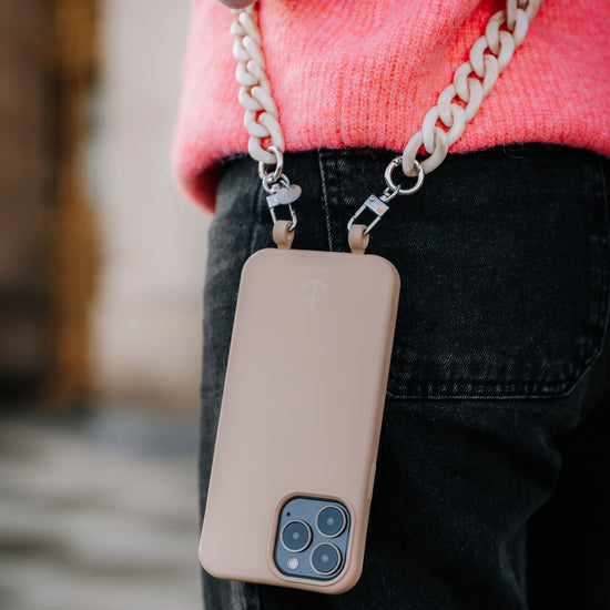Smart Case BEIGE | Handykette ACRYL lang