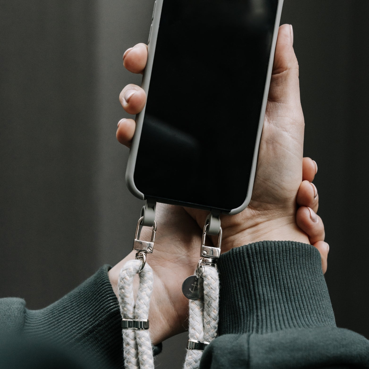Smart Case TAUPEGRAU | Boho Kordel GREY