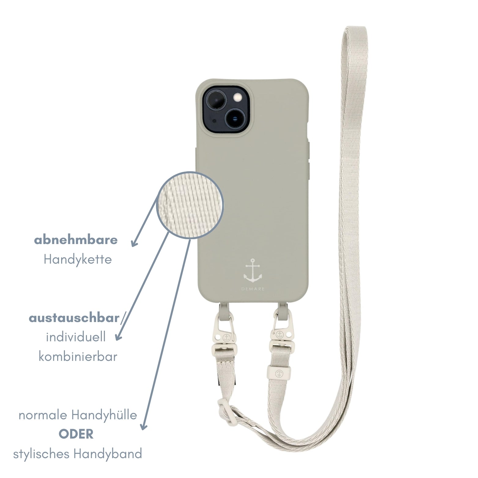 Smart Case TAUPEGRAU | Gurt GREY