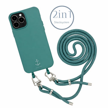 Smart Case PETROL | Karabiner-Kordel PETROL