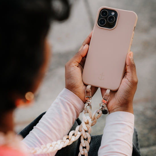 Smart Case BEIGE | Handykette ACRYL lang