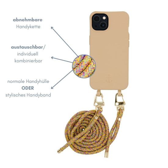 Smart Case BEIGE | Karabiner-Kordel HIPPIE