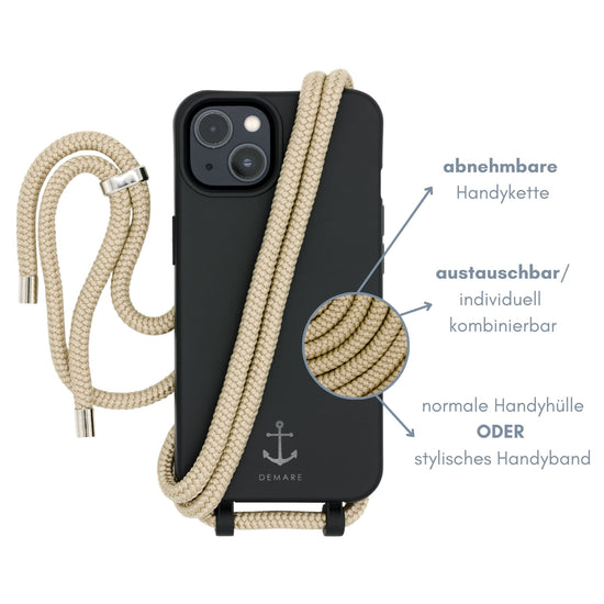 Smart Case SCHWARZ | Kordel BEIGE