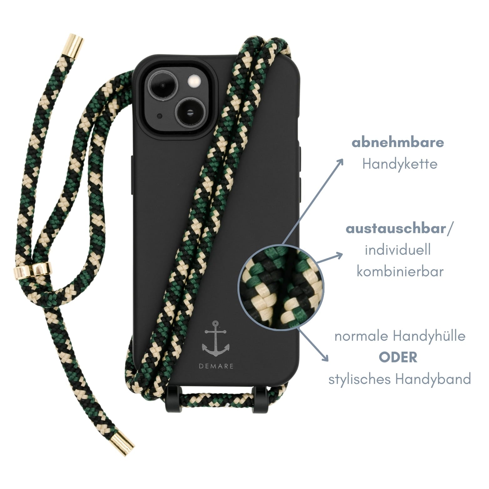 Smart Case SCHWARZ | Kordel CAMOUFLAGE