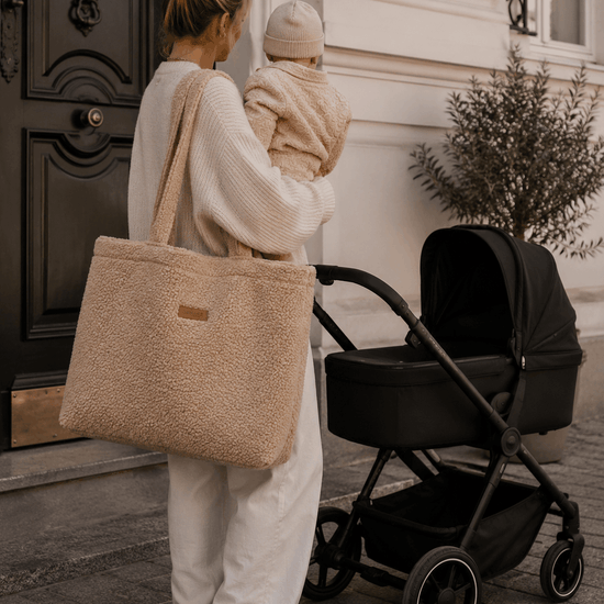 Set Teddy Mom Bag | Beige + Teddy Mini Bag | Beige