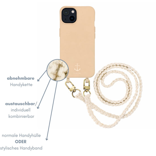Smart Case BEIGE | Handyband Makramee NATURE