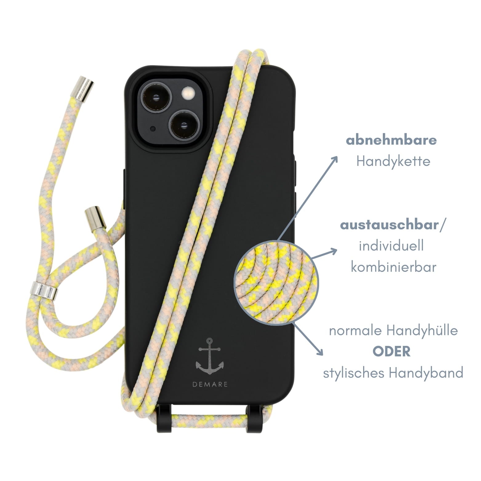Smart Case SCHWARZ | Kordel NEON