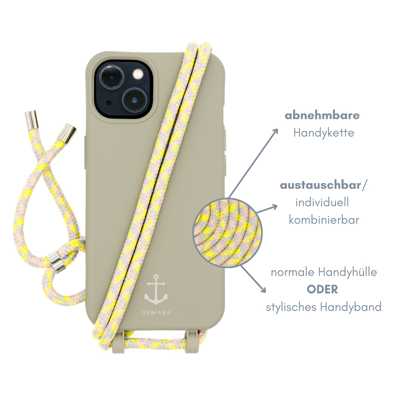 Smart Case TAUPEGRAU | Kordel NEON