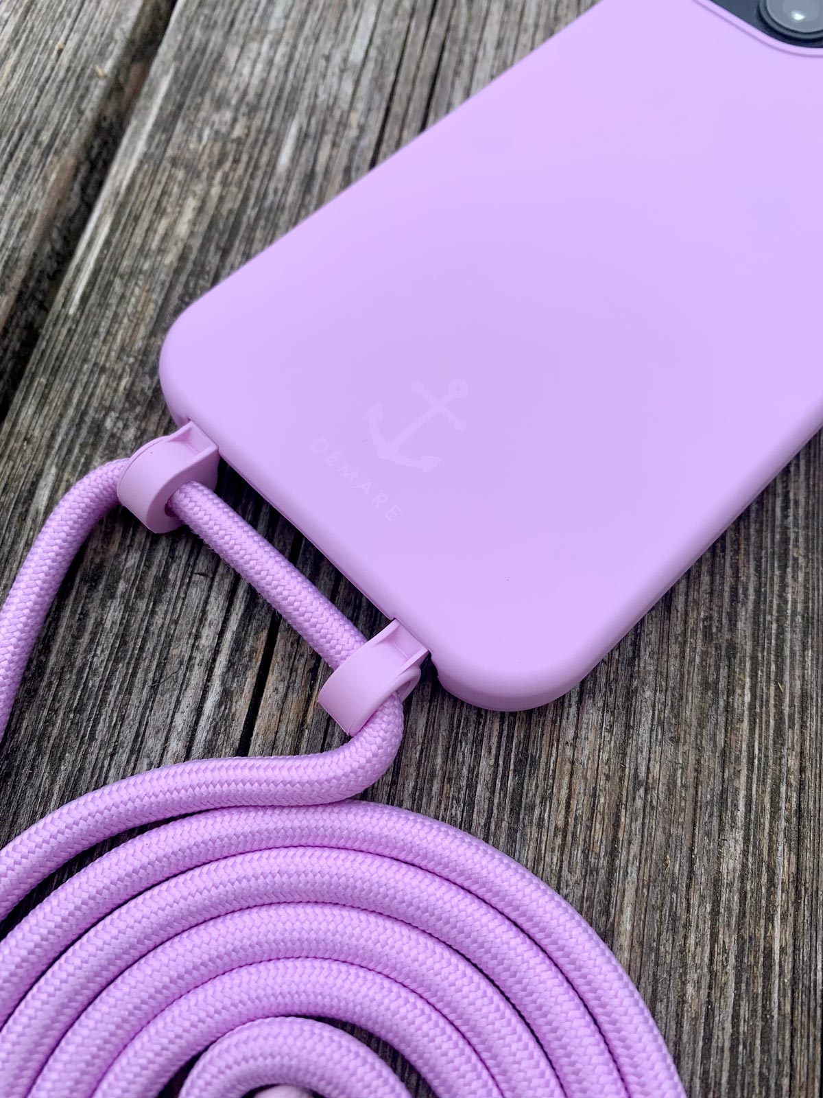 ⚓DEMARE Handyhülle mit Kordel Smart Case FLIEDER