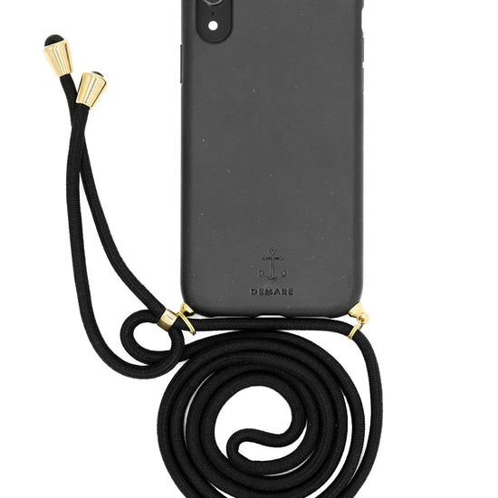Handykette schwarz, Handykette mit Hülle, DEMARE