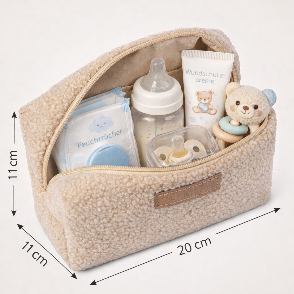 Set Teddy Mom Bag | Beige + Teddy Mini Bag | Beige