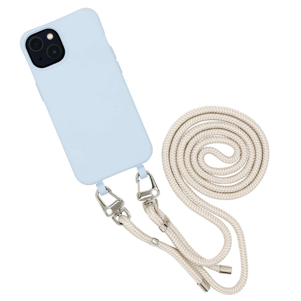 Smart Case HIMMELBLAU & Karabiner-Kordel CREME