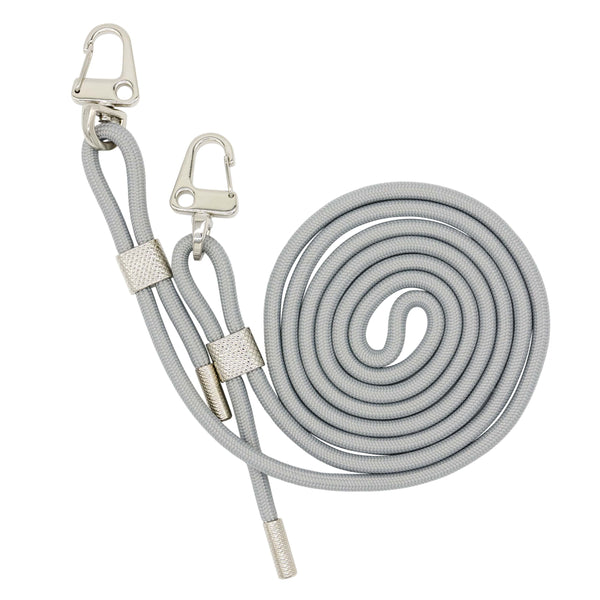 Handykette mit Karabinern | GRAU
