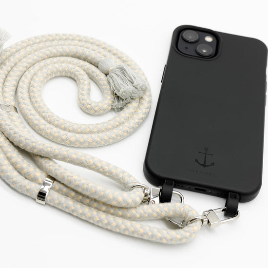 Smart Case SCHWARZ | Boho Kordel GREY