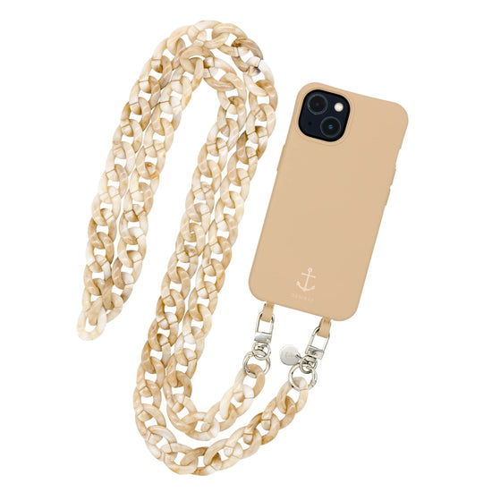 Smart Case BEIGE | Handykette ACRYL lang