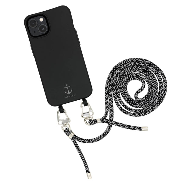Smart Case SCHWARZ | Karabiner-Kordel REFLEKT DUNKEL