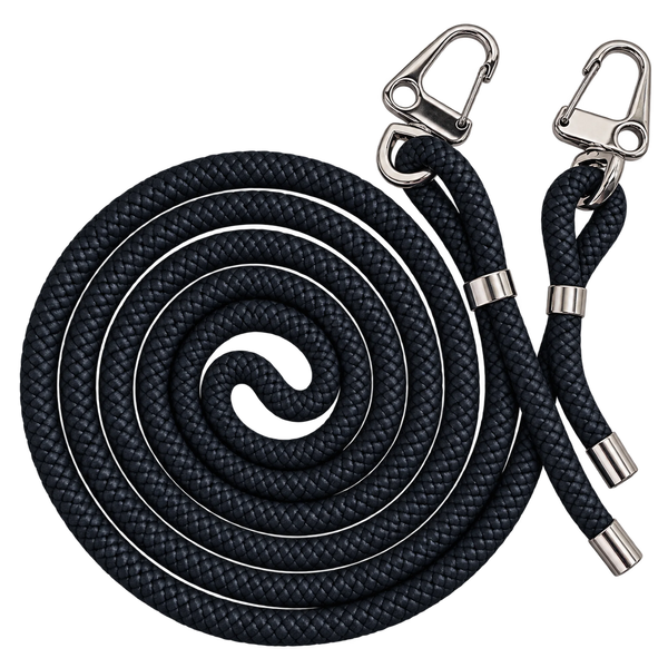 Handykette mit Karabinern | SCHWARZ
