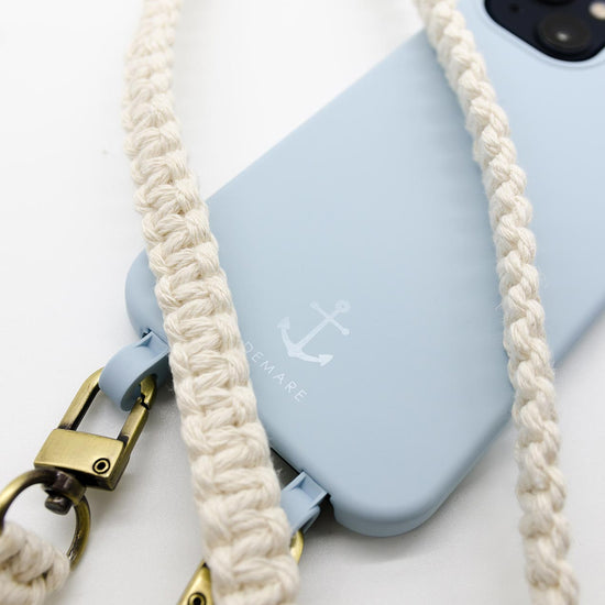 Handykette, Handyhülle mit Kette, hellblau, Demare