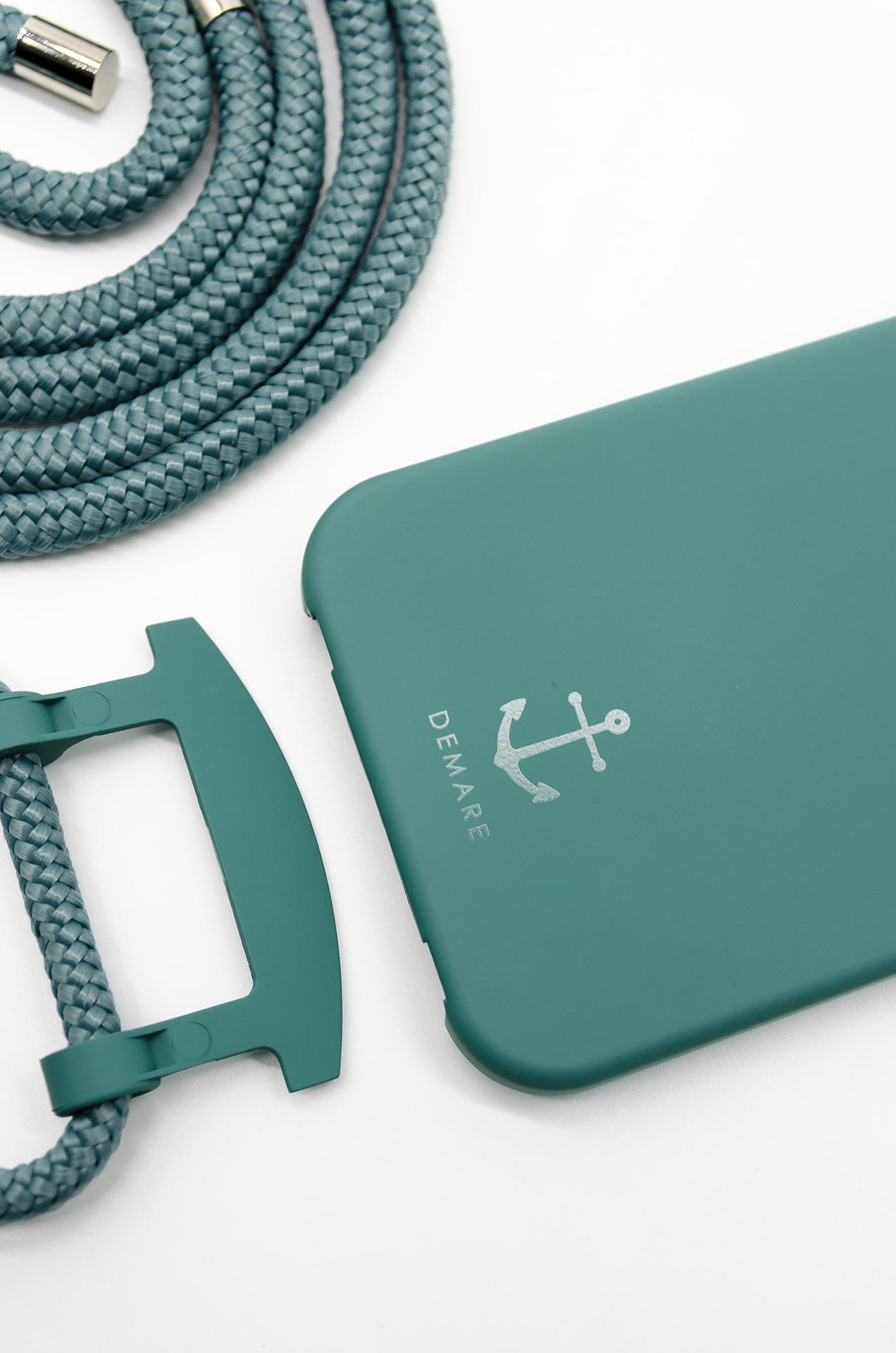 Handyhülle mit Band, Handyhülle mit Kette, Handyhülle nachhaltig, Handyhülle iphone, petrol