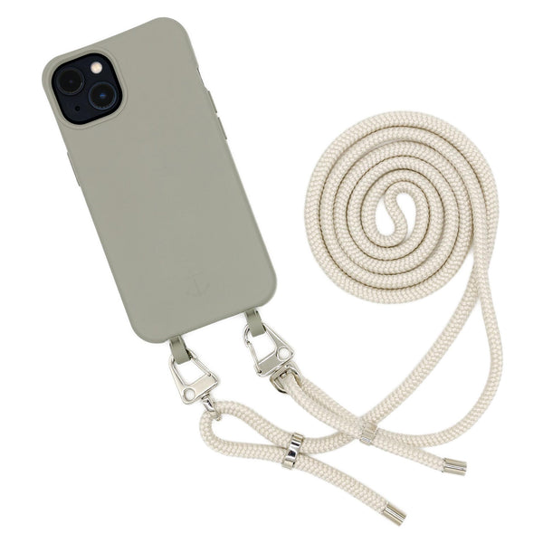 Smart Case TAUPEGRAU | Karabiner-Kordel CREME
